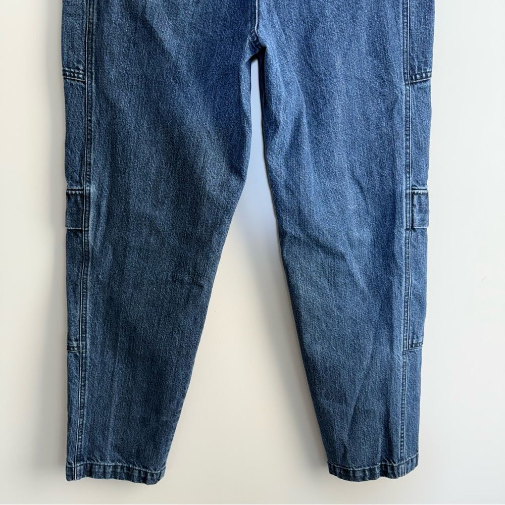 J BRAND Athena Cropped Paperbag Jeans Utility Cargo Blue Denim Pants Size 27 - Picture 10 of 15